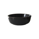 Saladier en Grès Noir Liseré Doré Ø25cm