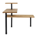 Etagère d'Angle Modulable 3 Niveaux en Bambou