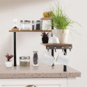 Etagère d'Angle Modulable 3 Niveaux en Bambou