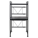 Organisateur pour Micro-Ondes Modulable en Métal Noir