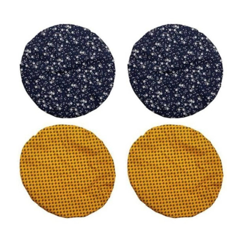 Pack 2 x 2 Couvercles Souples en Tissu Motif Vintage Pack 2 x 2 Couvercles Souples en Tissu Motif Vintage