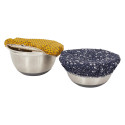 Pack 2 x 2 Couvercles Souples en Tissu Motif Vintage