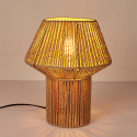 Lampe à Poser Effet Corde Tressée Forme Géométrique