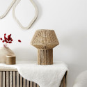 Lampe à Poser Effet Corde Tressée Forme Géométrique