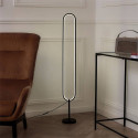 Lampe LED Ovale sur Pied H120cm Eclairage Blanc Chaud