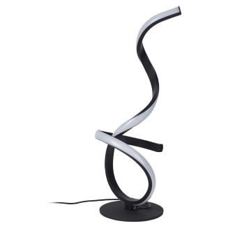 Lampe LED Design Noir et Blanche à Poser Eclairage Blanc Chaud