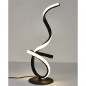 Lampe LED Design Noir et Blanche à Poser Eclairage Blanc Chaud