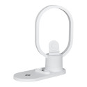 Lampe LED Blanche en Anneau avec Station de Charge 3-en-1 Intégrée