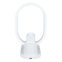 Lampe LED Blanche en Anneau avec Station de Charge 3-en-1 Intégrée