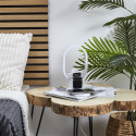 Lampe LED Blanche en Anneau avec Station de Charge 3-en-1 Intégrée
