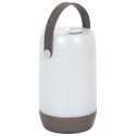 Lampe LED Tactile Sans Fil Blanche et Taupe avec Anse