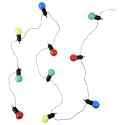 Guirlande Lumineuse d'Extérieur 10 Ampoules LED Multicolores