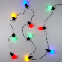 Guirlande Lumineuse d'Extérieur 10 Ampoules LED Multicolores