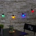Guirlande Lumineuse d'Extérieur 10 Ampoules LED Multicolores