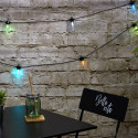 Guirlande Lumineuse d'Extérieur 10 Ampoules LED Transparentes à Couleurs Changeantes