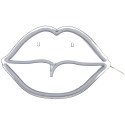 Lampe LED Murale Effet Néon Bouche Rouge