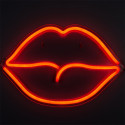 Lampe LED Murale Effet Néon Bouche Rouge