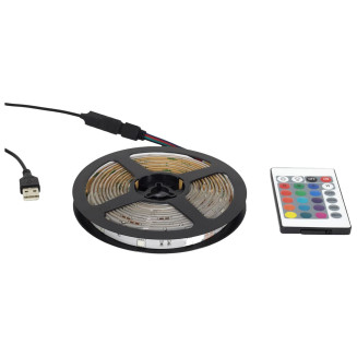 Ruban 90 Leds Multicolore Adhésif 300cm avec Télécommande