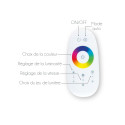 Lampe d'Angle LED Multicolore H140cm avec Télécommande