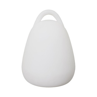 Lampe Sans Fil Blanche Intérieur/Extérieur Poignée Intégrée Eclairage Multicolore avec Télécommande