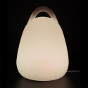 Lampe Sans Fil Blanche Intérieur/Extérieur Poignée Intégrée Eclairage Multicolore avec Télécommande