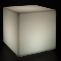 Lampe Cube Sans Fil Blanche Intérieur/Extérieur Eclairage Multicolore avec Télécommande