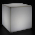 Lampe Cube Sans Fil Blanche Intérieur/Extérieur Eclairage Multicolore avec Télécommande