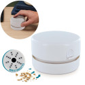 Mini Aspirateur de Bureau Rond Blanc