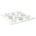 Jeu du Tic Tac Toe en Verre