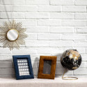 Globe Terrestre Décoratif Coloré Ø21,5cm et Socle Doré