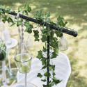 Barre de Décoration de Table Noire Extensible Ajustable Démontable 139-250cm