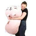 Coussin Peluche Chat Rose XXL 90cm