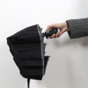 Parapluie Lampe Torche Pliable Automatique Noir avec Housse