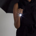 Parapluie Lampe Torche Pliable Automatique Noir avec Housse