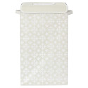 Panier à Linge Motif Carreaux de Ciment Beige