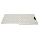Panier à Linge Motif Carreaux de Ciment Beige