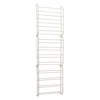 Organisateur Range-Chaussures de Porte Blanc Modulable 36 Paires