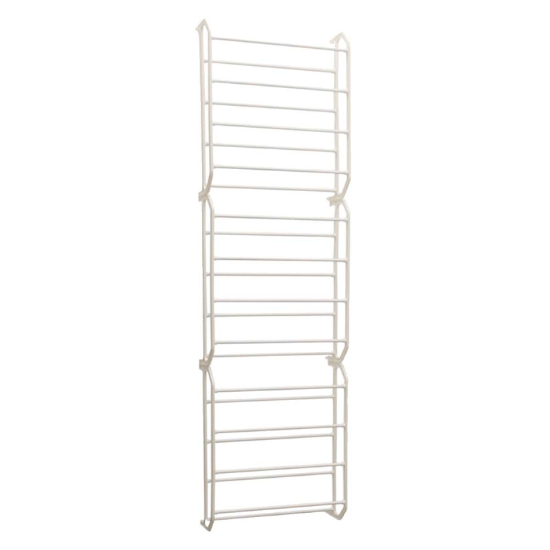 Organisateur Range-Chaussures de Porte Blanc Modulable 36 Paires