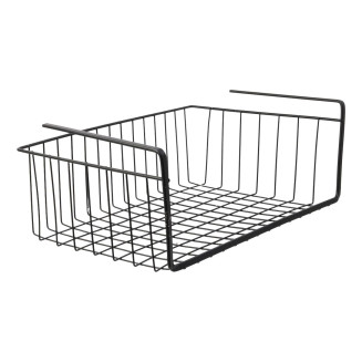 Panier Suspendu L40cm en Métal Filaire Noir