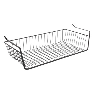 Panier Suspendu L56cm en Métal Filaire Noir