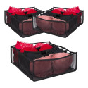 Lot de 3 Organisateurs de Sous-Vêtements 6 Emplacements Noirs