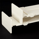 Lot de 2 Séparateurs de Tiroir Extensible 32-55cm Blanc