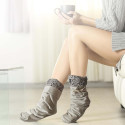Chaussettes Chauffantes Tissu Polaire Blanc Taille Unique