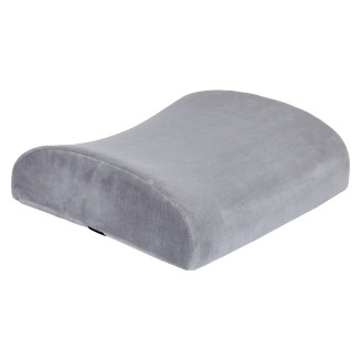 Coussin Lombaire à Mémoire de Forme Gris pour Fauteuil et Siège avec Sangle