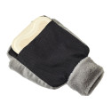 Bouillotte Chausson Double 2L Tissu Ultra Doux Gris