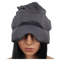Bonnet Effet Froid pour Tête et Yeux Tissu Gris Anthracite