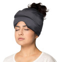 Bonnet Effet Froid pour Tête et Yeux Tissu Gris Anthracite