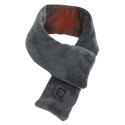 Echarpe Chauffante 74cm Tissu Polaire Gris Anthracite