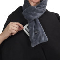 Echarpe Chauffante 74cm Tissu Polaire Gris Anthracite