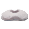 Coussin de Posture Massant et Chauffant à Mémoire de Forme Gris